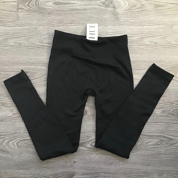 HUE Cable Brushed Seamless Leggings